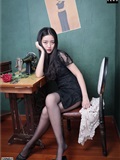 丝慕写真 SM076 天天一元 模特：双双《双双-柔情-黑s》74P130M(21)