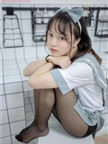 MSLASS梦丝女神 2019-07-24 玥玥 白色空间（黑)(9)