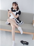 森萝财团萝莉丝足写真 JKFUN-051 Aika 蕾丝花边短袜女仆(15)