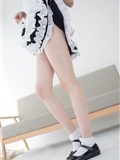 森萝财团萝莉丝足写真 JKFUN-051 Aika 蕾丝花边短袜女仆(22)