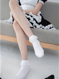 森萝财团萝莉丝足写真 JKFUN-051 Aika 蕾丝花边短袜女仆(7)