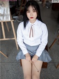 MSLASS梦丝女神 2019-09-25 Vol.053 恬恬 画室少女(14)
