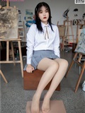 MSLASS梦丝女神 2019-09-25 Vol.053 恬恬 画室少女(20)
