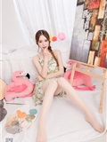 SSA丝社Vol.0022 小琪琪 琪琪化身灵魂画师进口肉丝大长腿美足特写(42)