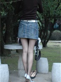 超短牛仔裙黑丝袜美女 波斯猫儿Part32(6)