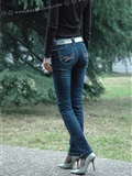 黑丝袜加牛仔裤职业装 波斯猫儿Part31(8)