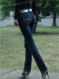 黑丝袜加牛仔裤职业装 波斯猫儿Part31(9)