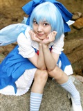 COS套图 c74 chilno 蓝裙游戏美女(14)