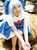 COS套图 c74 chilno 蓝裙游戏美女(24)