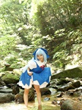 COS套图 c74 chilno 蓝裙游戏美女(43)
