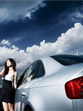 一组美艳的美女车模 名车模特套图(38)