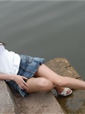 湖边的少女 素颜写真相片(8)