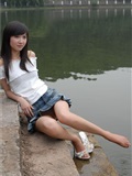 湖边的少女 素颜写真相片(47)