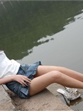 湖边的少女 素颜写真相片(48)