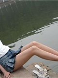 湖边的少女 素颜写真相片(49)