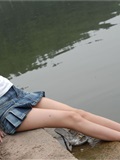 湖边的少女 素颜写真相片(10)