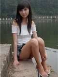 湖边的少女 素颜写真相片(36)