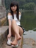 湖边的少女 素颜写真相片(13)