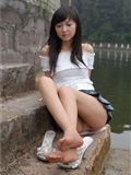 湖边的少女 素颜写真相片(14)