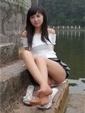 湖边的少女 素颜写真相片(15)