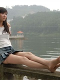 湖边的少女 素颜写真相片(51)