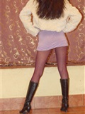[妖妖]VIP无水印高清套图系列 长靴紫裙性感潮人(10)